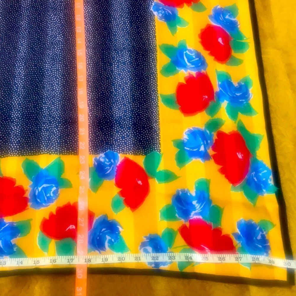 VTG FLORAL SCARF - Picture 6 of 7